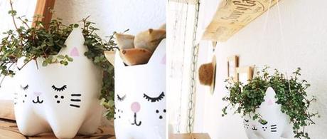 Reciclar botellas de plástico en una bonita maceta gatito reciclar botellas de plastico maceta gatito006 Reciclar botellas de plástico en una bonita maceta gatito reciclar botellas de plástico reciclar reciclaje divertido meowceta macetero reciclado