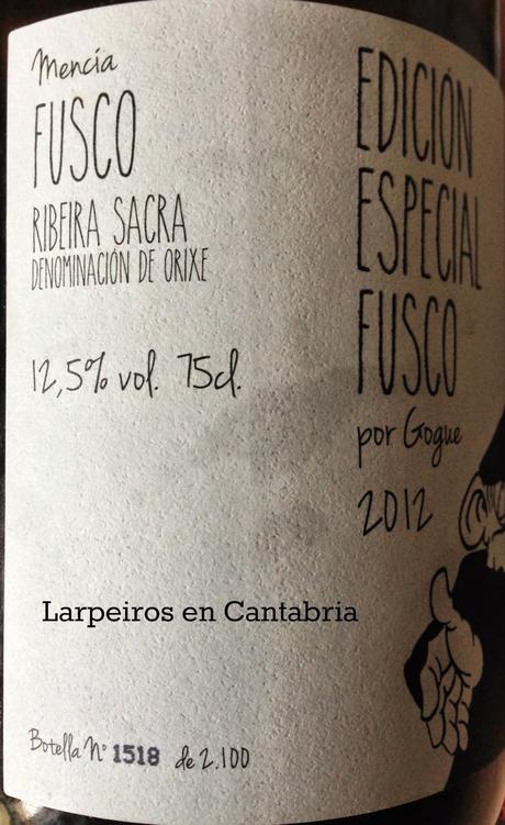 Vino Tinto Fusco Floreano 2012: Edición especial de Xurxo Vino Tinto Fusco Floreano 2012: Edición especial de Xurxo