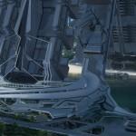 Diseños conceptuales para la sede de los Nova Corps en Guardianes de la Galaxia Diseño Conceptual GotG