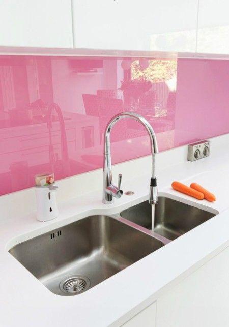 Nice pink kitchen
