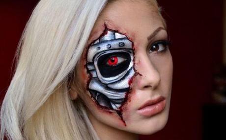 LRG Magazine - Maquillaje para Halloween - Saca el robot que llevas dentro