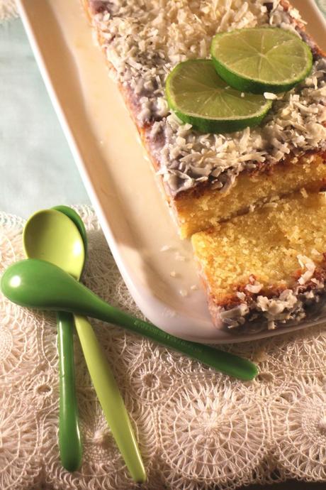 Coconut lime pound cake