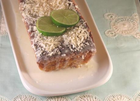 Coconut lime pound cake