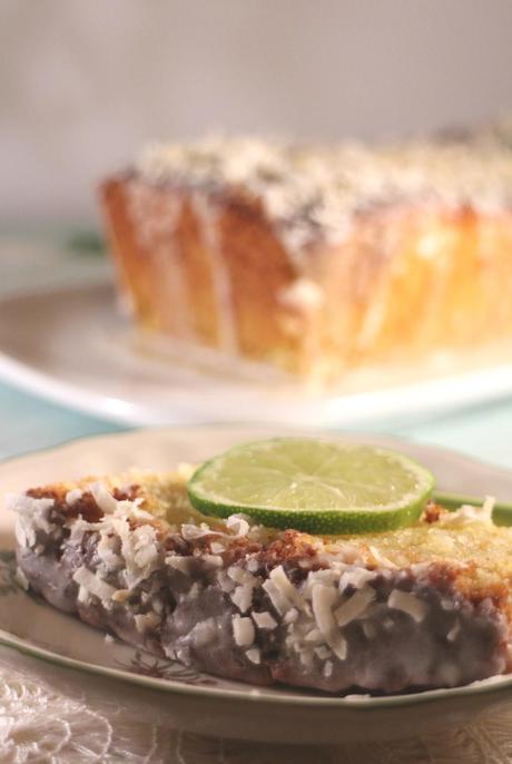 Coconut lime pound cake