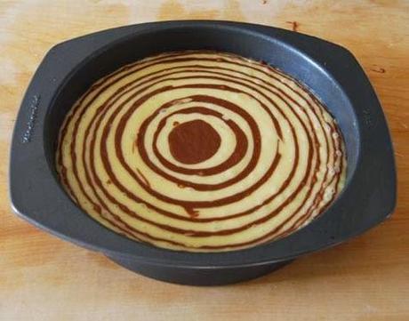 Receta de Pastel Cebra pastel de cebra chocolate y vainilla