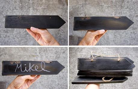 Diy flechas de pizarra3 Diy flechas de pizarra colgantes3