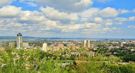 Vistas de Hamilton, ON, desde el Sam Lawrence Park