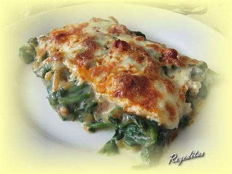 ESPINACAS A LA CREMA CON SOBRASADA ESPINACAS A LA CREMA CON SOBRASADA
