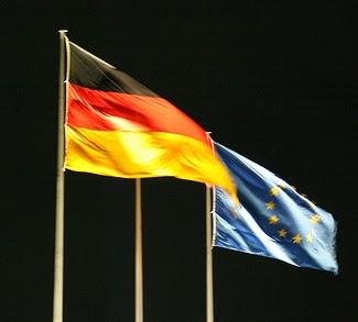 Banderas de la UE y Alemania