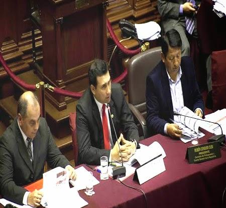 En el Congreso de la República: JAVIER ALVARADO SUSTENTA PROYECTO DE PRESUPUESTO 2015
