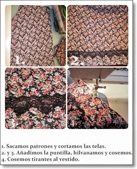 VESTIDO DE FLORES DISEÑADO Y CONFECCIONADO POR MÍ