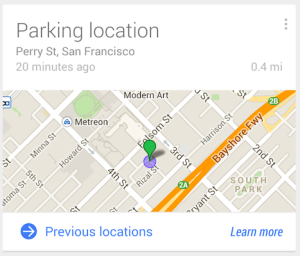 La última actualización de GoogleMaps para Android te recuerda dónde has aparcado parking Google now Google mapa aparcamiento android 