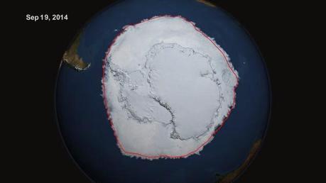 Incremento del hielo en la Antártida