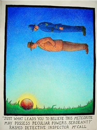 Seis Principios de la Persuasión Glen Baxter - Just what leads you to believe