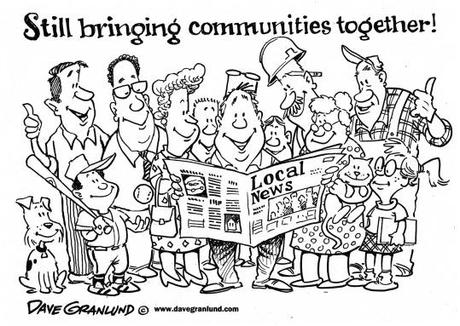 Celebrando que los periódicos siguen vivos GranlundCartoon_community