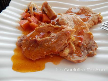 Filetes de lomo en salsa Filetes de lomo en salsa