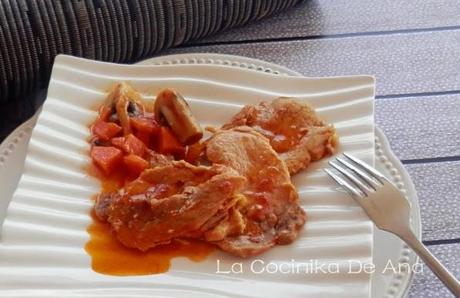 Filetes de lomo en salsa Filetes de lomo en salsa