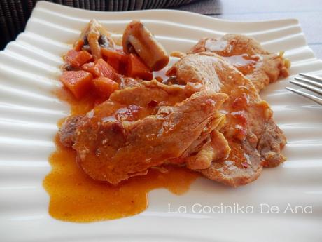 Filetes de lomo en salsa Filetes de lomo en salsa