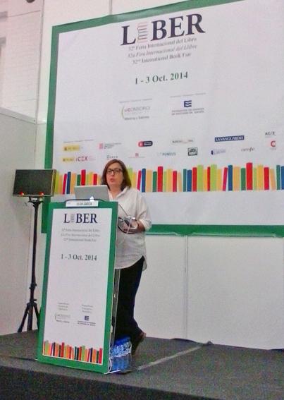 Crónicas desde Liber 2014 (III): “La mayoría de veces el soñado contrato con una editorial es una mierda” Liber 2014 - Olga García