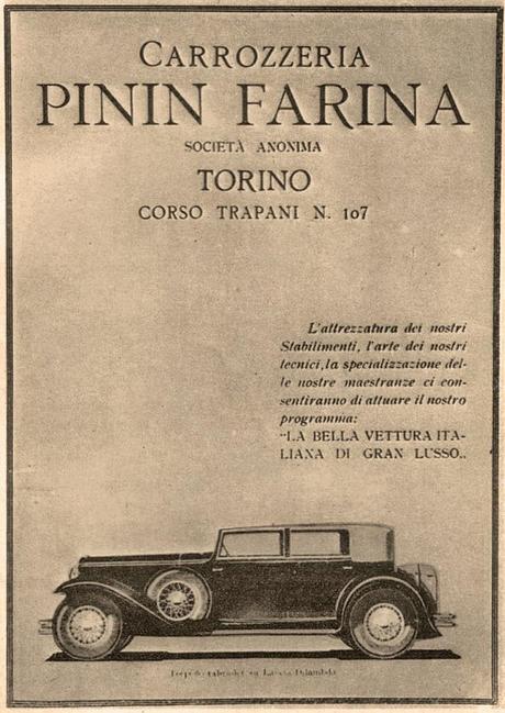 Los primeros carrozados de Pinin Farina