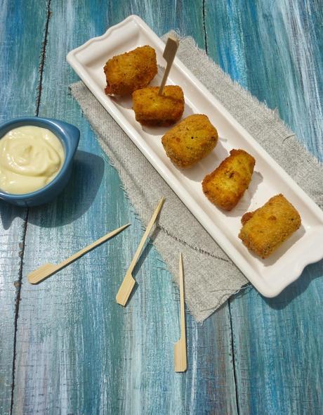 Rollitos de calabacín con serrano y queso Rollitos de calabacín con serrano y queso