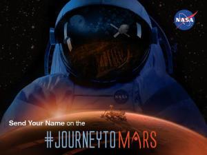 Envía tu nombre a bordo de Orion Journey to Mars