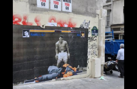 Mohamed Ali le hace perfect a Ryu en una calle de París