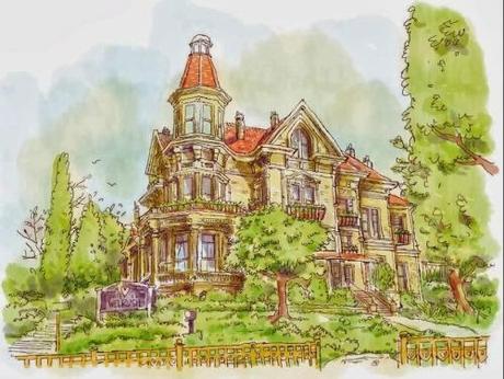 “Prohibido leer a Lewis Carroll” de Diego Arboleda (ilustraciones de Raúl Sagospe) Mansión de los señores Welrush en Nueva York