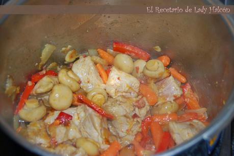 Caldereta de magro de cerdo y chorizo Caldereta de magro de cerdo y chorizo