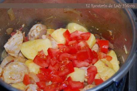 Caldereta de magro de cerdo y chorizo Caldereta de magro de cerdo y chorizo