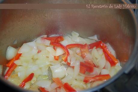 Caldereta de magro de cerdo y chorizo Caldereta de magro de cerdo y chorizo