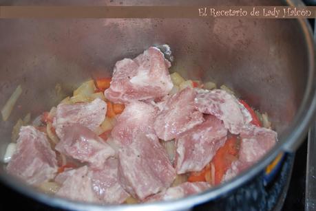 Caldereta de magro de cerdo y chorizo Caldereta de magro de cerdo y chorizo