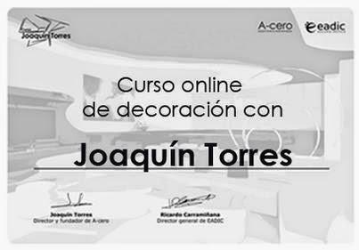 Sorteo de un curso de decoración con JoaquÍn Torres