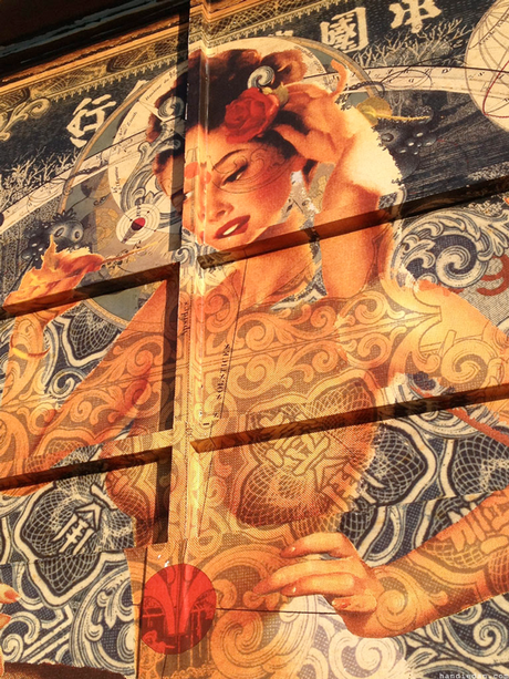 Handiedan transforma el arte urbano en un espectáculo de varietés. art nouveau handiedan arte urbano original diferente vintage erótico calle comic