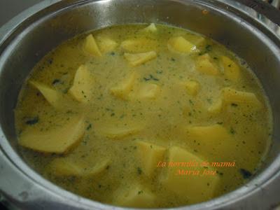 Patatas en ajo pollo Patatas en ajo pollo