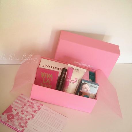 birchbox, caja de muestras, octubre 2014, living pink