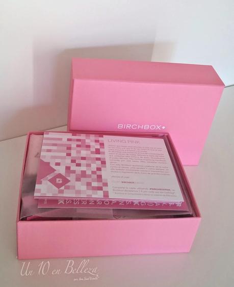 birchbox, caja de muestras, octubre 2014, living pink