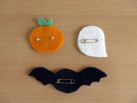 Tutorial: broches de Halloween / Tutorial: Halloween brooches