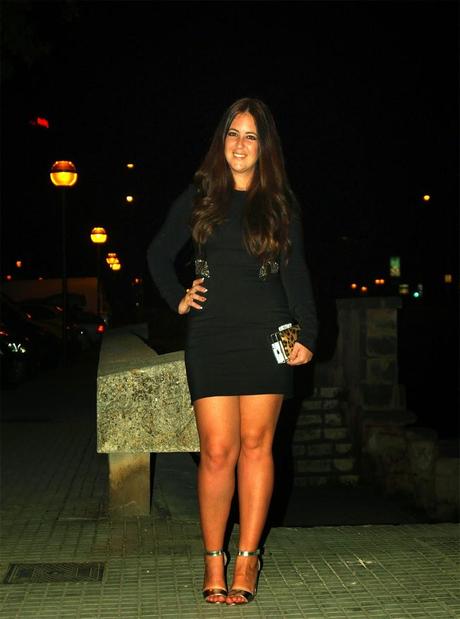 Night look, black and silver Night look, black and silver