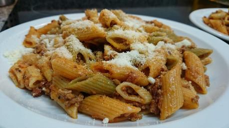 Macarrones con salsa Boloñesa Macarrones con salsa Boloñesa