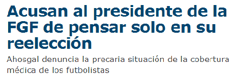ALERTA ROJA EN LA ASISTENCIA SANITARIA AL FUTBOL GALLEGO: