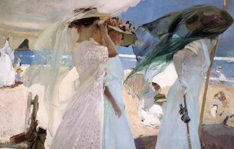 Sorolla y Estados Unidos. Sorolla: Bajo el toldo, 1910.