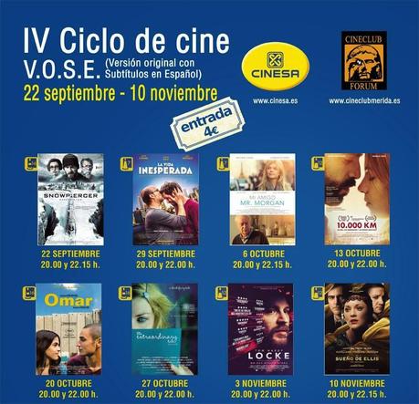 Llega el IV Ciclo de Cine en VOSE a Mérida