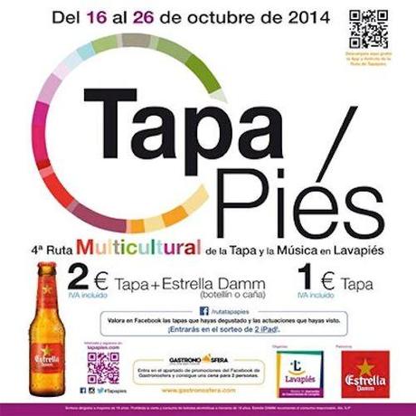 CartelTapapiés ruta tapas madrid