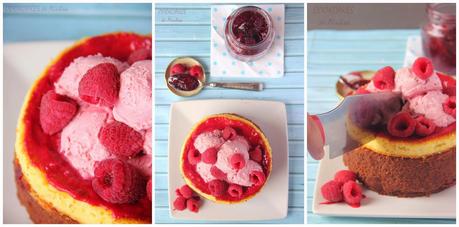 BROWNIE CHEESECAKE CON FRAMBUESAS BROWNIE CHEESECAKE CON FRAMBUESAS