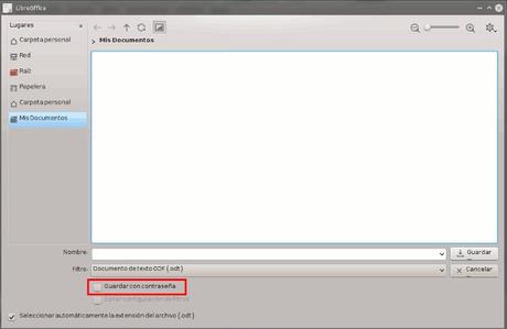 Como proteger documentos de LibreOffice con contraseña