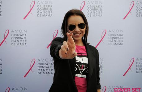 Chenoa no se perdió la 10ª marcha por la vida de Alcalá de Henares el día mundial del cáncer de mama