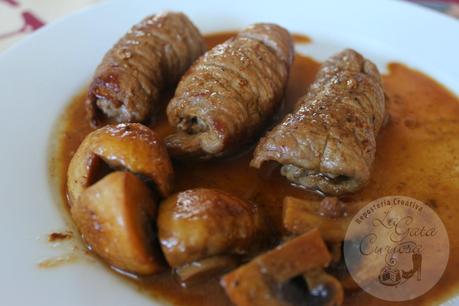 ROLLITOS DE TERNERA AL VINO