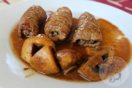 ROLLITOS DE TERNERA AL VINO