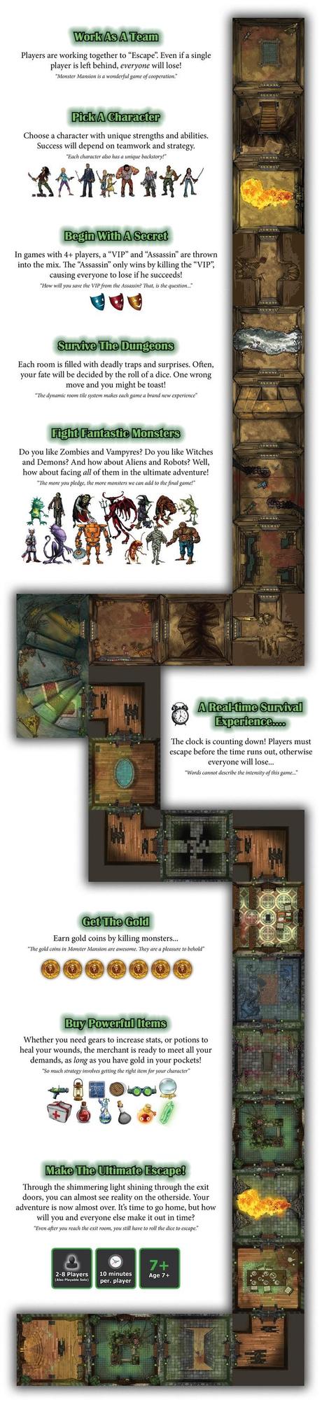 Monster Mansion, el juego de mesa en Kickstarter Monster Mansion Kickstarter - El Khalzon Lector